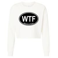 Wtf Welcome To Florida Cropped Pullover Crew