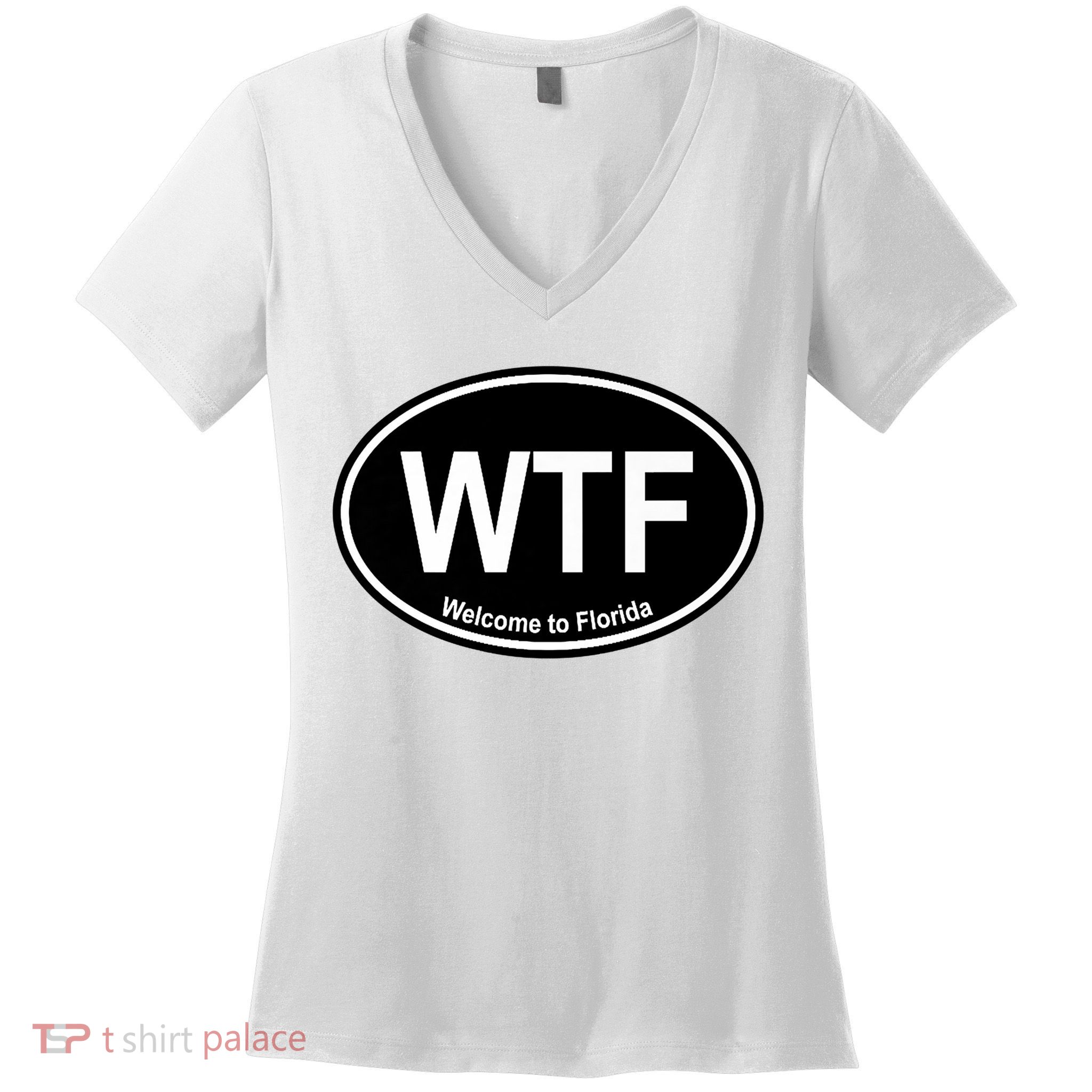 Wtf Welcome To Florida Women's V-Neck T-Shirt