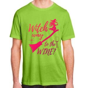 Witch Way To Wine Spooky Graphic Halloween Ing Graphic Meaningful Gift Adult ChromaSoft Performance T-Shirt