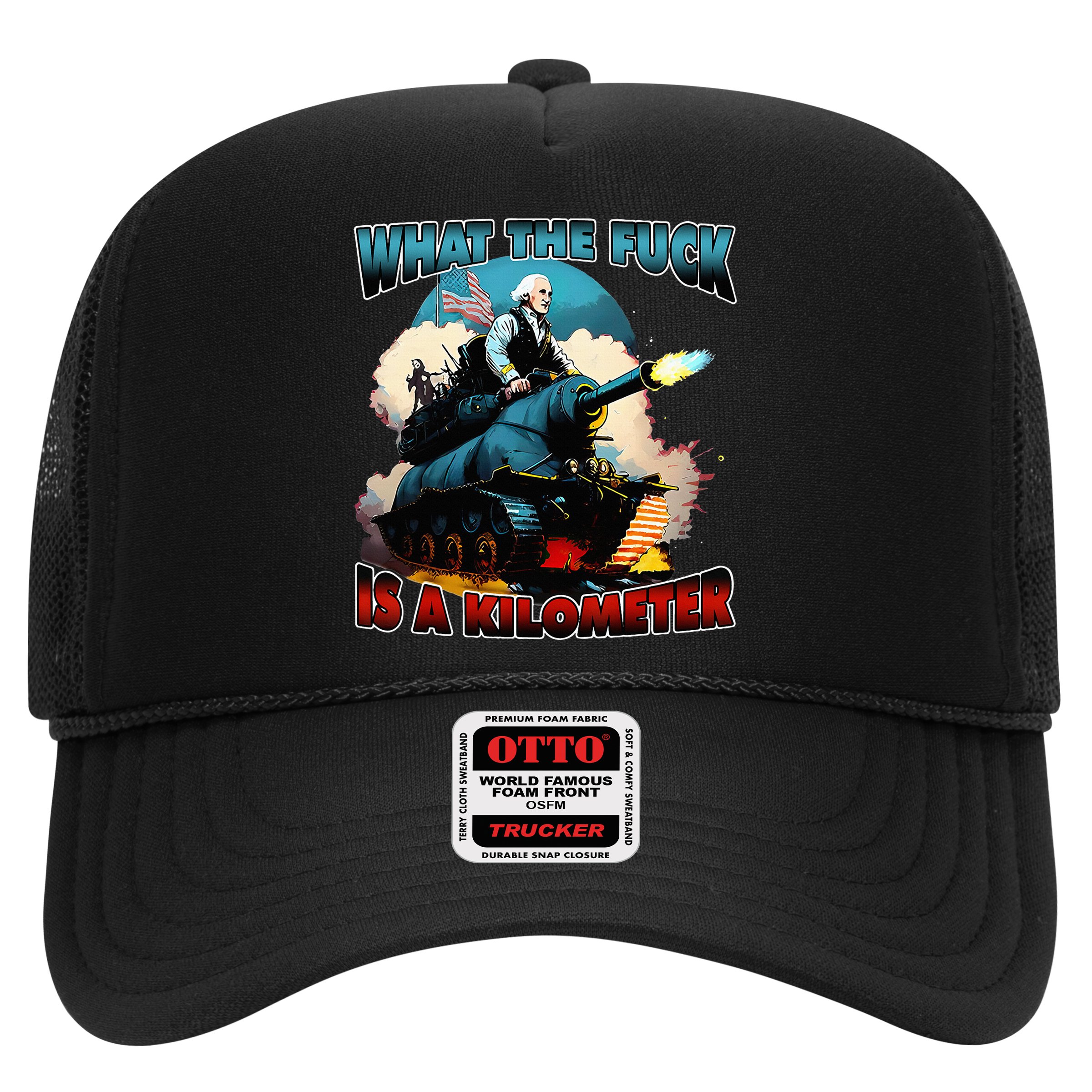 WTF What The Fuck Is A Kilometer George Washington Funny Hat