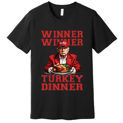 Winner Winner Turkey Dinner Humor Funny Trump Thanksgiving Premium T-Shirt