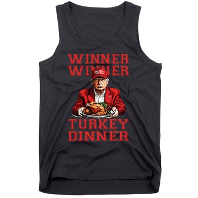 Winner Winner Turkey Dinner Humor Funny Trump Thanksgiving Tank Top