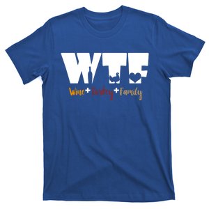 Wtf Wine Turkey Family Funny Happy Thanksgiving Celebration Gift T-Shirt