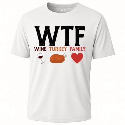 WTF Wine Turkey Family Funny Thanksgiving Performance Shirt