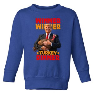 Winner Winner Turkey Dinner Funny Trump Thanksgiving Gift Toddler Sweatshirt