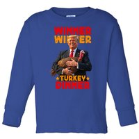 Winner Winner Turkey Dinner Funny Trump Thanksgiving Gift Toddler Long Sleeve Shirt