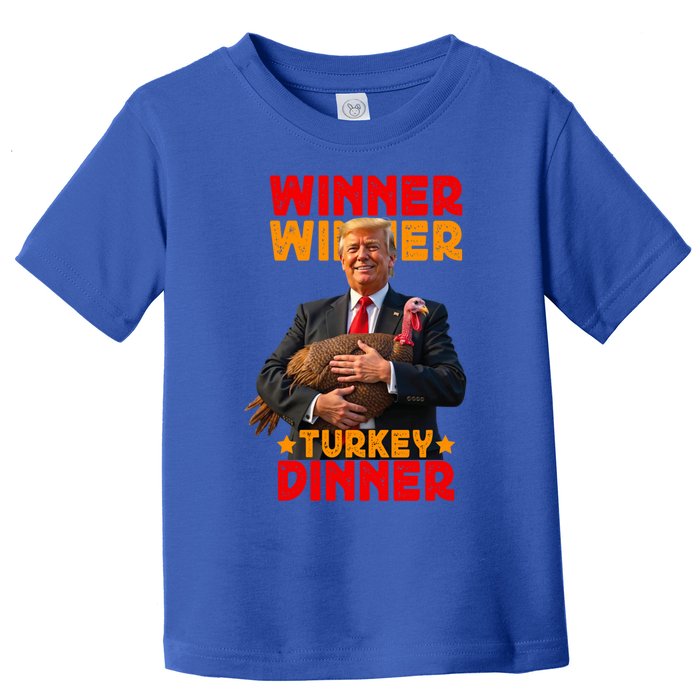 Winner Winner Turkey Dinner Funny Trump Thanksgiving Gift Toddler T-Shirt