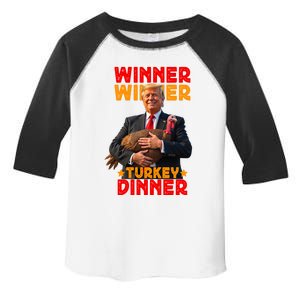 Winner Winner Turkey Dinner Funny Trump Thanksgiving Gift Toddler Fine Jersey T-Shirt