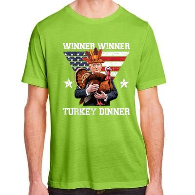 Winner Winner Turkey Dinner Trump Thanksgiving Fun Adult ChromaSoft Performance T-Shirt