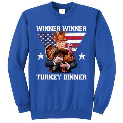 Winner Winner Turkey Dinner Trump Thanksgiving Fun Sweatshirt