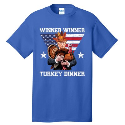 Winner Winner Turkey Dinner Trump Thanksgiving Fun Tall T-Shirt