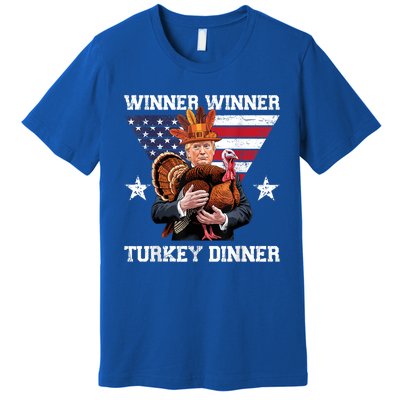 Winner Winner Turkey Dinner Trump Thanksgiving Fun Premium T-Shirt