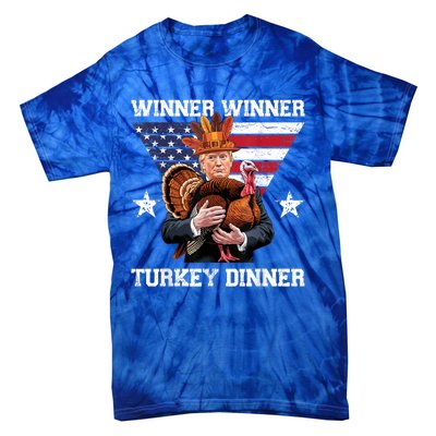 Winner Winner Turkey Dinner Trump Thanksgiving Fun Tie-Dye T-Shirt