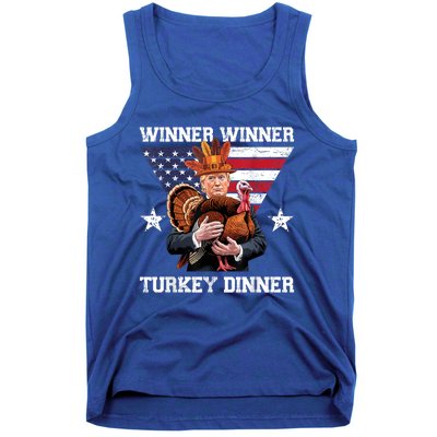 Winner Winner Turkey Dinner Trump Thanksgiving Fun Tank Top