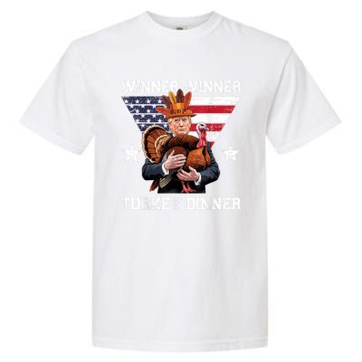 Winner Winner Turkey Dinner Trump Thanksgiving Fun Garment-Dyed Heavyweight T-Shirt