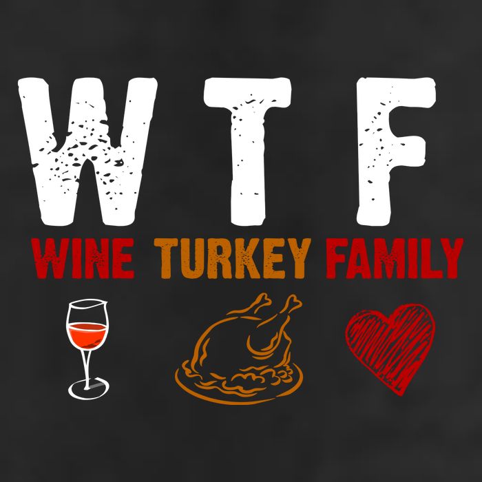 WTF Wine Turkey Family Thanksgiving Dinner Cool Comfort Performance Bucket Hat