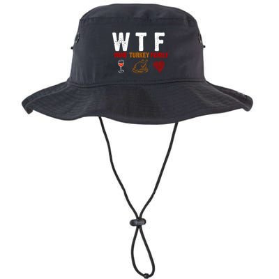 WTF Wine Turkey Family Thanksgiving Dinner Bucket Hat