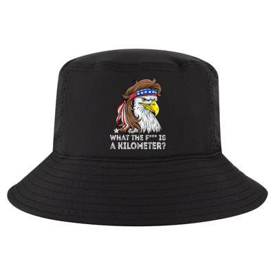 WTF What The Fuck Is A Kilometer George Washington Eagle Mullet Cool Comfort Performance Bucket Hat