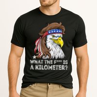 WTF What The Fuck Is A Kilometer George Washington Eagle Mullet Cooling Performance Crew T-Shirt
