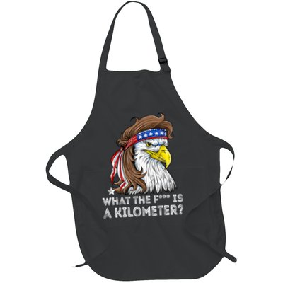 WTF What The Fuck Is A Kilometer George Washington Eagle Mullet Apron