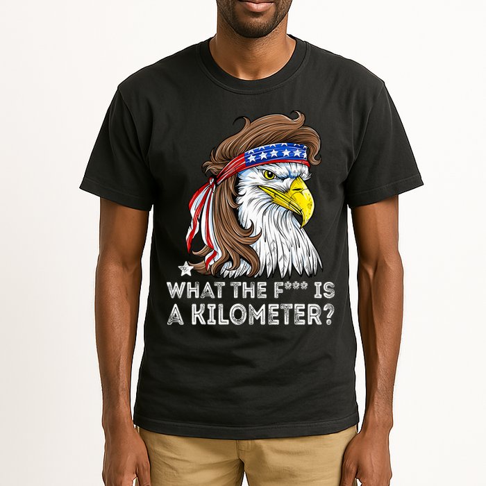 WTF What The Fuck Is A Kilometer George Washington Eagle Mullet Tall T-Shirt