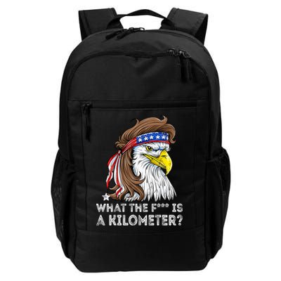 WTF What The Fuck Is A Kilometer George Washington Eagle Mullet Backpack
