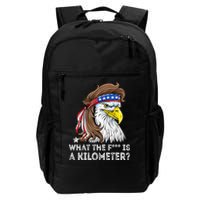 WTF What The Fuck Is A Kilometer George Washington Eagle Mullet Backpack