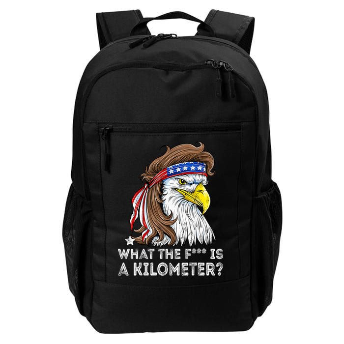 WTF What The Fuck Is A Kilometer George Washington Eagle Mullet Backpack