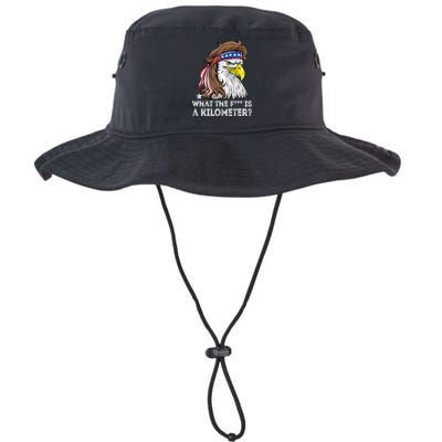 WTF What The Fuck Is A Kilometer George Washington Eagle Mullet Bucket Hat