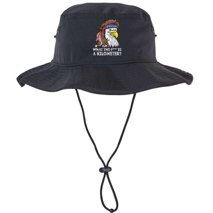 WTF What The Fuck Is A Kilometer George Washington Eagle Mullet Bucket Hat