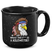 WTF What The Fuck Is A Kilometer George Washington Eagle Mullet 15oz Campfire Ceramic Mug
