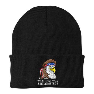 WTF What The Fuck Is A Kilometer George Washington Eagle Mullet Beanie