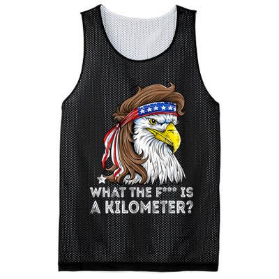 WTF What The Fuck Is A Kilometer George Washington Eagle Mullet Mesh Reversible Basketball Jersey Tank