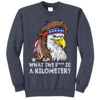 WTF What The Fuck Is A Kilometer George Washington Eagle Mullet Sweatshirt