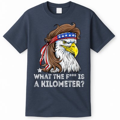 WTF What The Fuck Is A Kilometer George Washington Eagle Mullet T-Shirt
