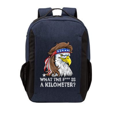 WTF What The Fuck Is A Kilometer George Washington Eagle Mullet Vector Backpack