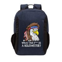 WTF What The Fuck Is A Kilometer George Washington Eagle Mullet Vector Backpack