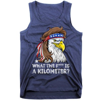 WTF What The Fuck Is A Kilometer George Washington Eagle Mullet Tank Top