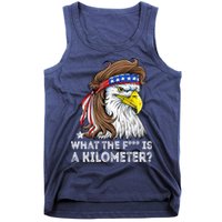 WTF What The Fuck Is A Kilometer George Washington Eagle Mullet Tank Top