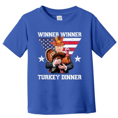 Winner Winner Turkey Dinner Trump Thanksgiving Fun Toddler T-Shirt