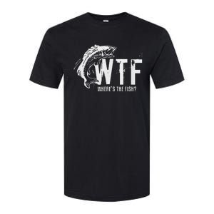 Wtf Wheres The Fish Funny Fishing Softstyle CVC T-Shirt