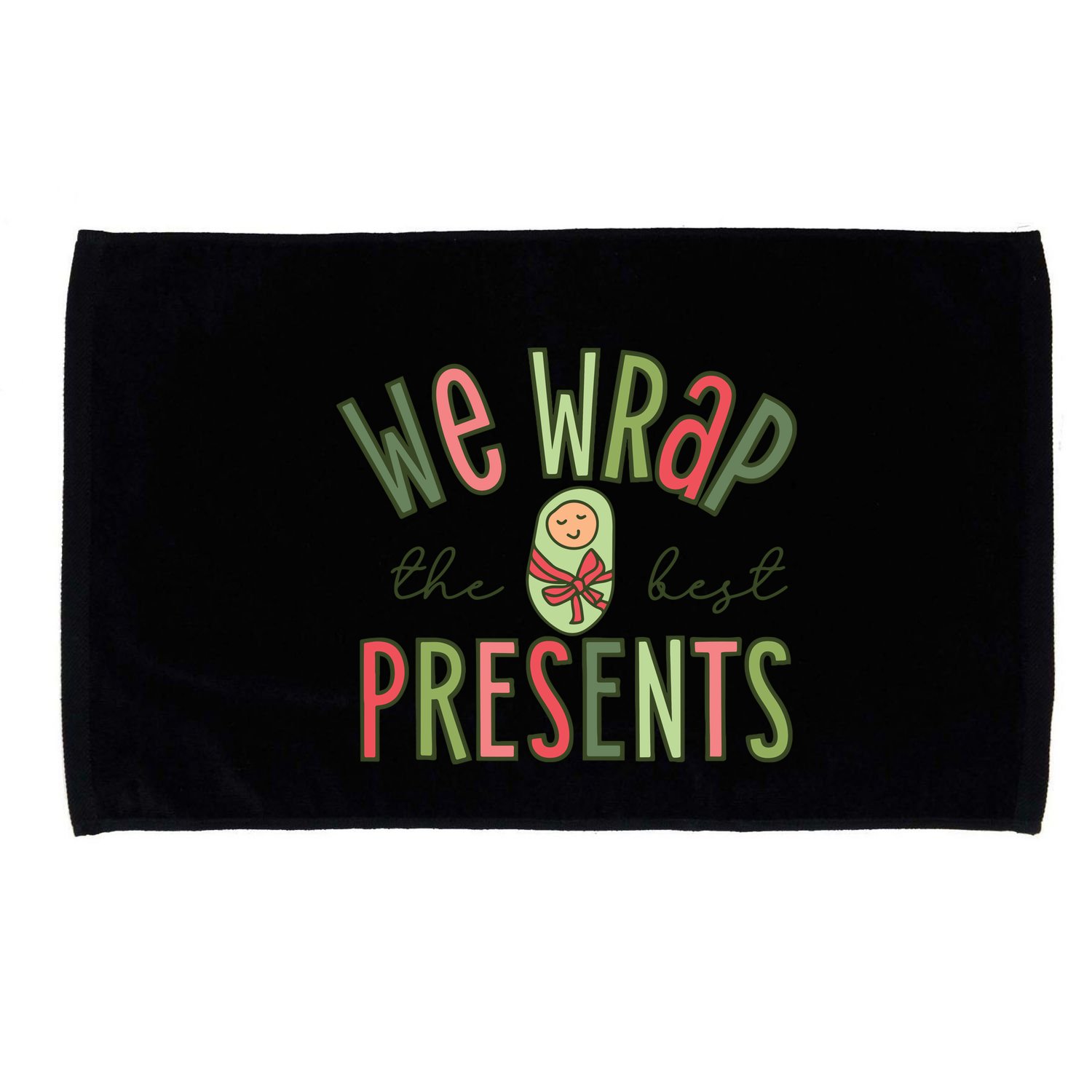 We Wrap The Best Presents L D Nicu Mother Baby Nurse Xmas Microfiber Hand Towel