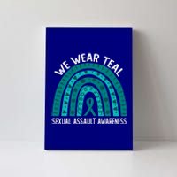 We Wear Teal For Sexual Assault Awareness Gift Canvas