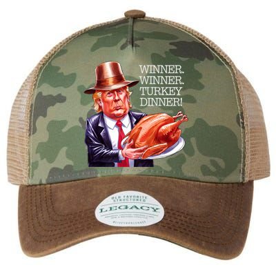 Winner Winner Turkey Dinner Thanksgiving Humor Premium Legacy Tie Dye Trucker Hat