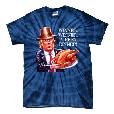 Winner Winner Turkey Dinner Thanksgiving Humor Premium Tie-Dye T-Shirt