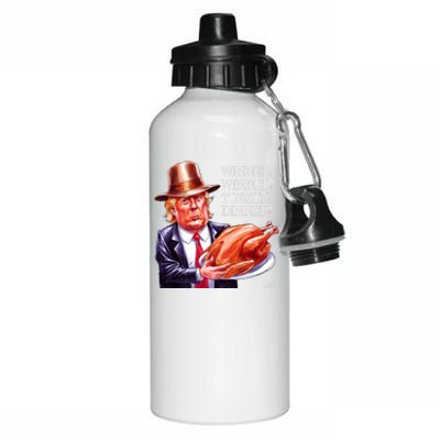 Winner Winner Turkey Dinner Thanksgiving Humor Premium Aluminum Water Bottle