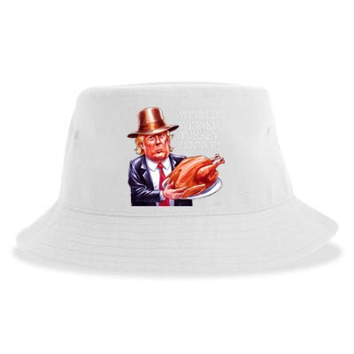 Winner Winner Turkey Dinner Thanksgiving Humor Premium Sustainable Bucket Hat