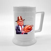 Winner Winner Turkey Dinner Thanksgiving Humor Premium Beer Stein