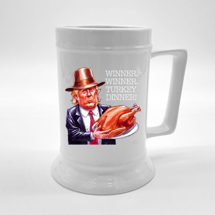 Winner Winner Turkey Dinner Thanksgiving Humor Premium Beer Stein