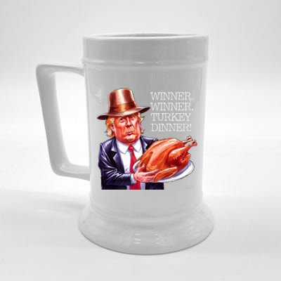 Winner Winner Turkey Dinner Thanksgiving Humor Premium Beer Stein